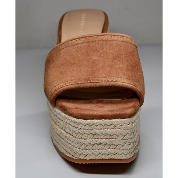 NEW VERONICA BEARD GABLE HAZELWOOD SUEDE ESPADRILLE PLATFORM WEDGE SANDAL. SZ 8M - Picture 7 of 10